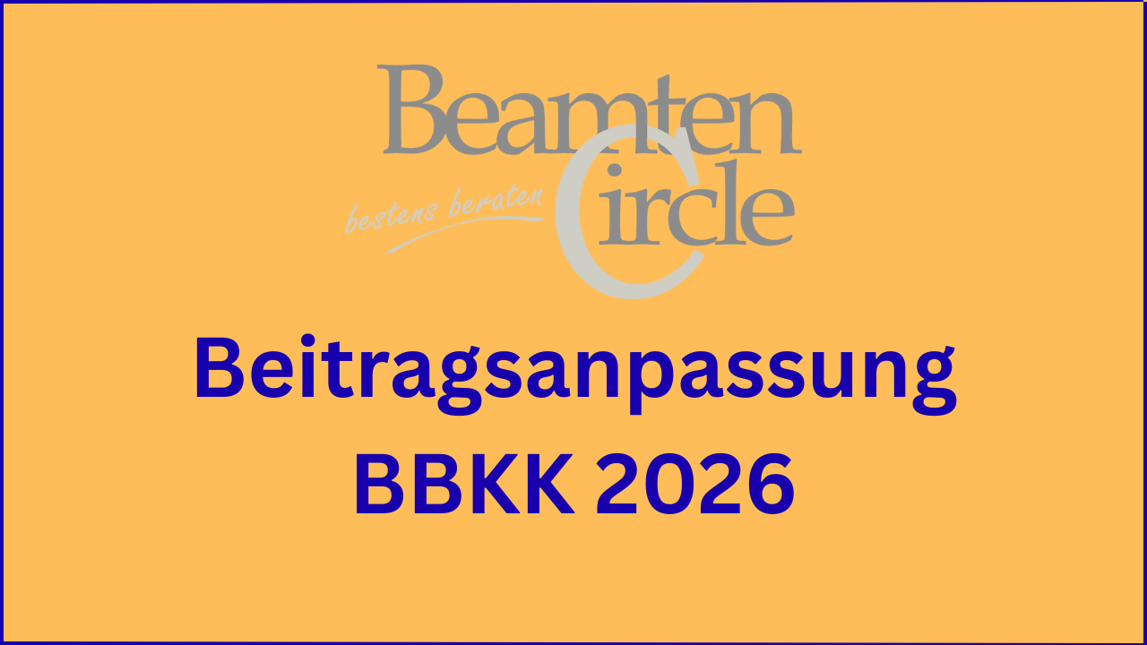 Beitragsanpassung BBKK Krankenversicherung
