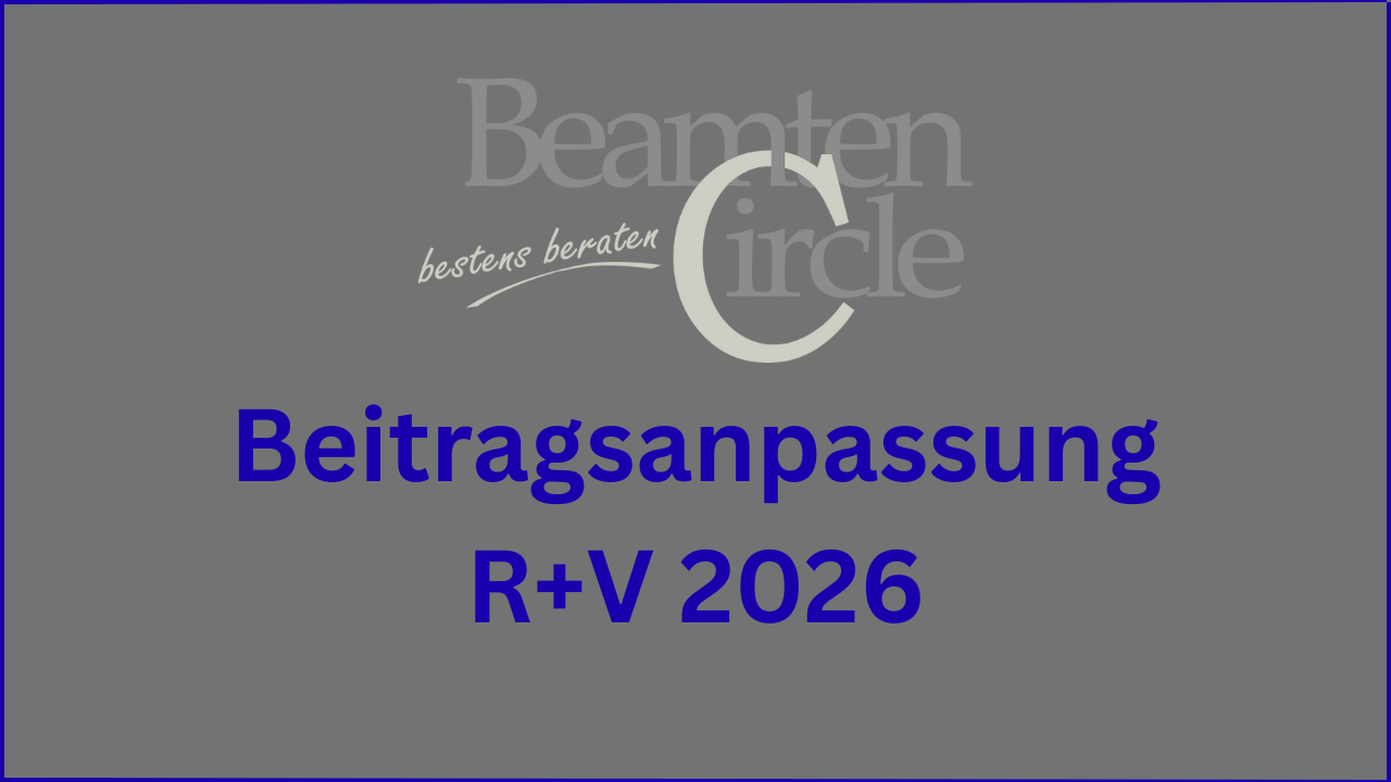 Beitragsanpassung R+V Krankenversicherung